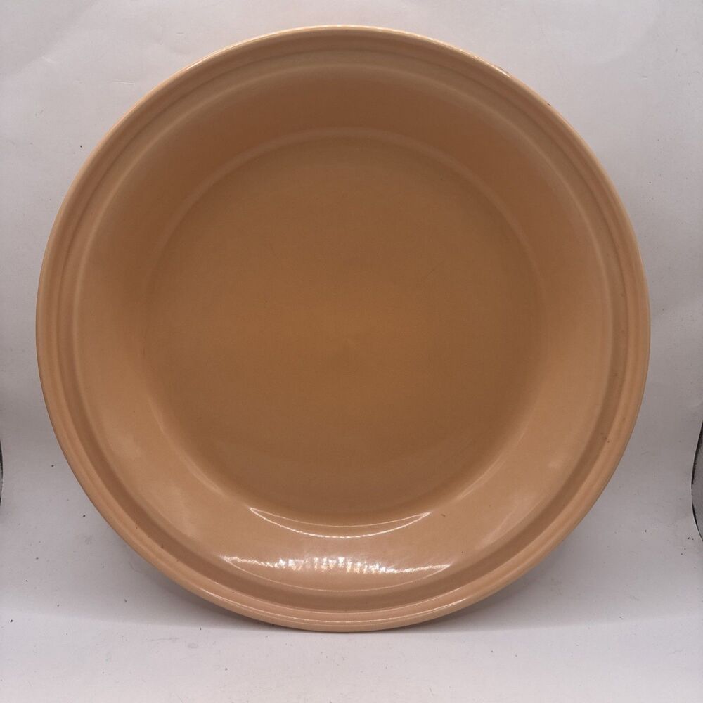 Fiesta ware Homer Laughlin Pie Pan/Plate Retired color Apricot (1986-1998)